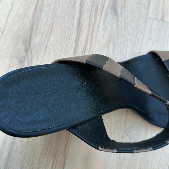 Rachel Comey Black and Brown Stripe Heels - 11 - Picture 4 of 5